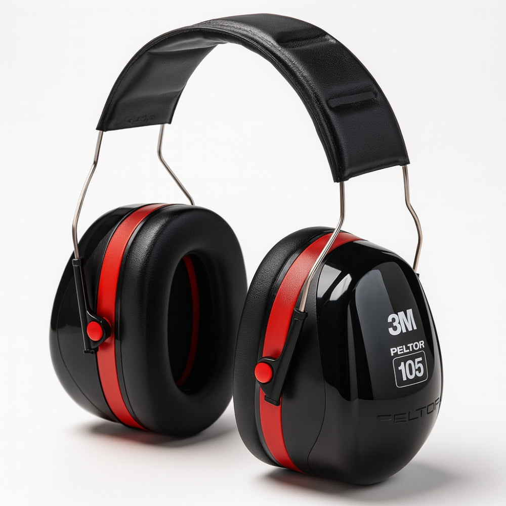Abafador de Ruídos Tipo Concha 26 dB Preto e Vermelho 3M Peltor H10A CA 12188 HB004060610