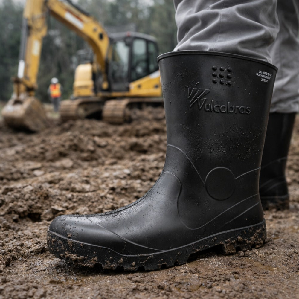 Bota de EVA Cano Curto 26cm Preta Solado Antiderrapante Vulcabras BECC09 C.A 33534