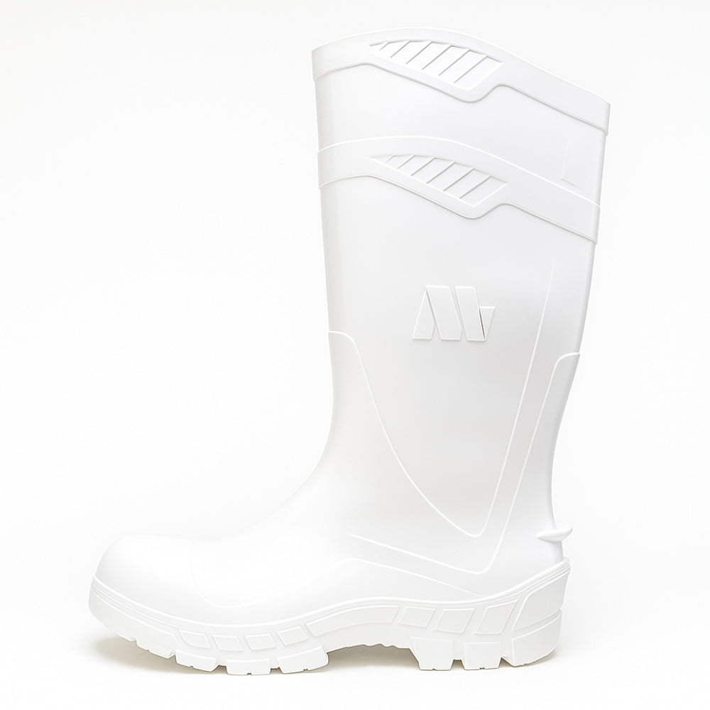 Bota de PVC Cano Longo 32cm Branca Com Forro Solado Antiderrapante Marluvas 100AWORKF CA BR CA 40754