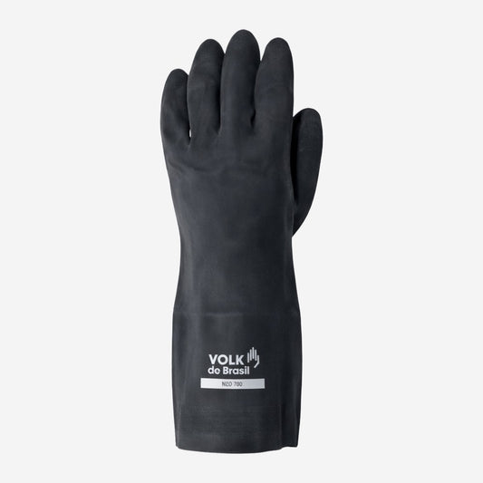 Luva de Proteção Abrasão Produtos Químicos Altas Temperaturas Até 250º C Neoprene Verde Com Forro em Algodão Volk Neo 780 10.40.018.07 C.A 16977