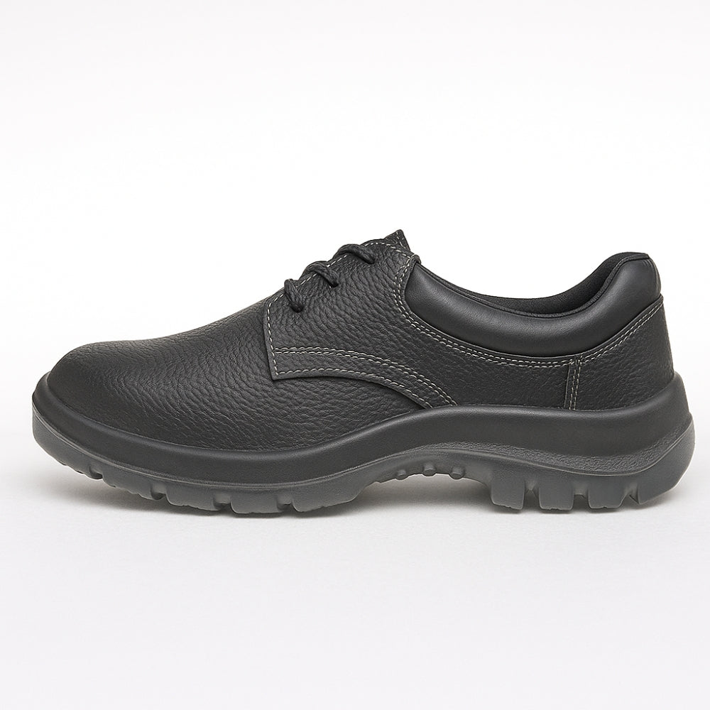 Sapato de Segurança Cadarço Bico Aço Couro Preto Marluvas 10VS48 A CA 43337