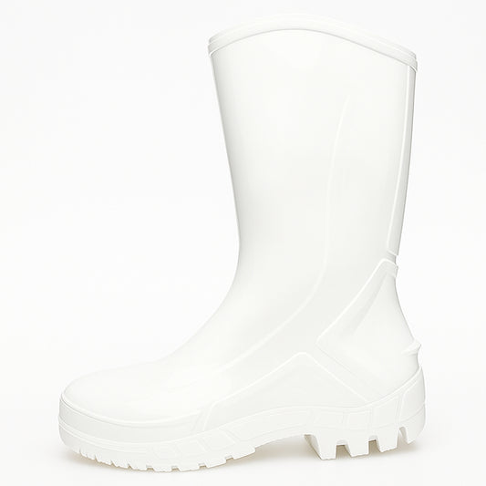 Bota de PVC Cano Médio 25cm Branca Solado Antiderrapante Marluvas 110VFLEX CA 42291