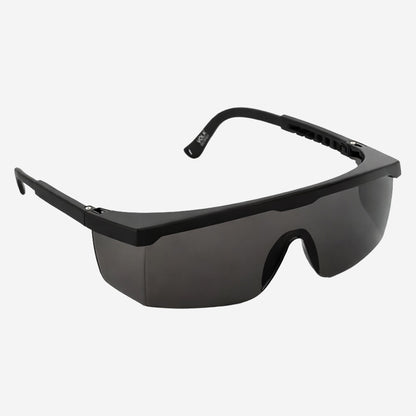 Óculos de Segurança Cinza Frontal e Lateral Lente em Policarbonato Antirrisco Haste Preta Volk Vvision 100 24.24.288.11 C.A 42716