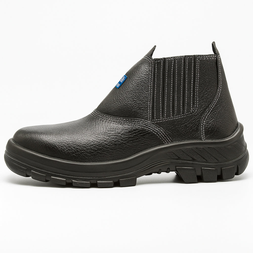 Botina de Segurança Elástico Bico Composite Couro Preta Marluvas 30B19 C 47459