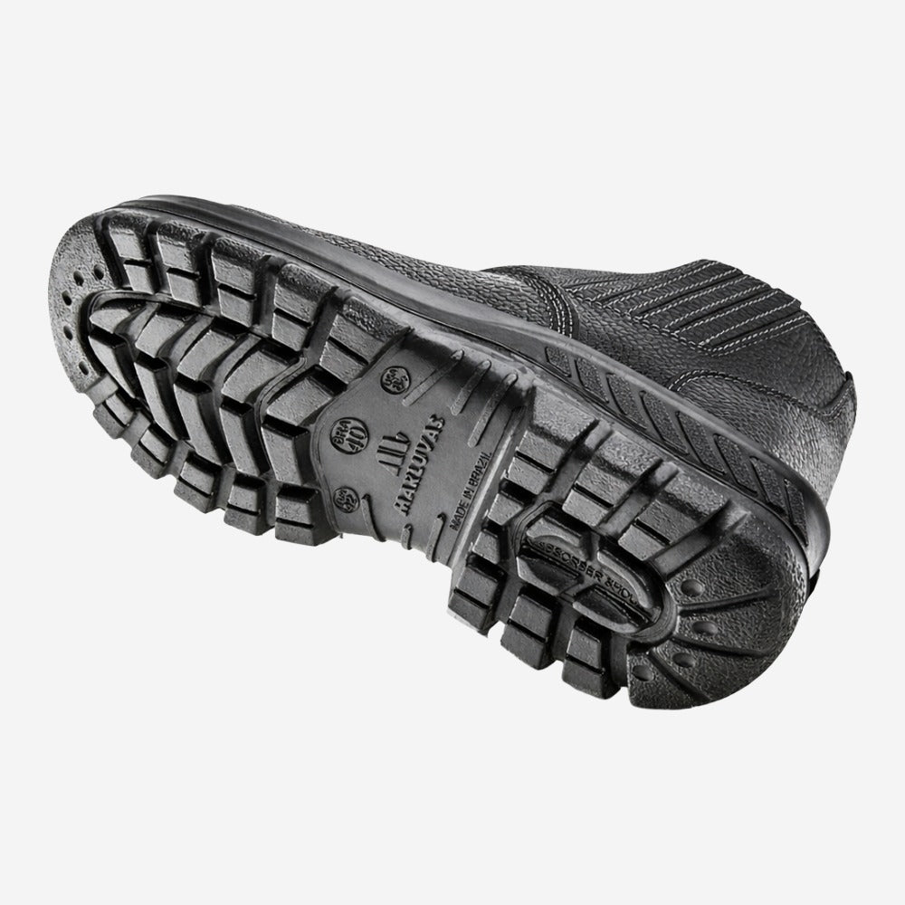 Botina de Segurança Elástico Bico Composite Couro Preto Marluvas 30B19 C 47459