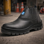 Botina de Segurança Elástico Bico Composite Couro Preto Marluvas 30B19 C 47459