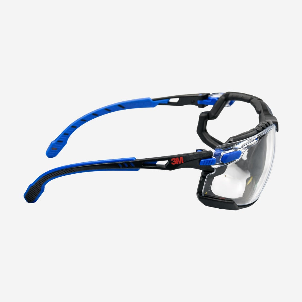 Kit Óculos de Segurança Azul Com Espuma e Elástico Antirrisco Antiembaçante 3M Solus 1000 HB004824221 C.A 39190