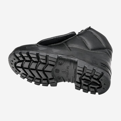 Botina de Segurança Manobreiro Cadarço Bico Composite Metatarso Palmilha Antiperfuro Couro Preto Marluvas 50B29 MEX CPAP SRV C.A 47069