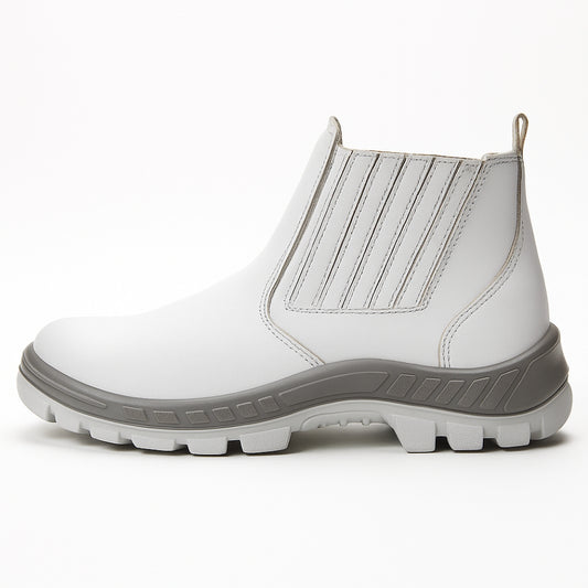 Botina de Segurança Elástico Bico Composite Microfibra Branca Marluvas 70B19 C