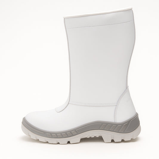 Coturno Frigorífico Bico PVC Microfibra Hidrofugada Branca Forro em Lã Marluvas 70C32 FRI PDG BP CA 32208 