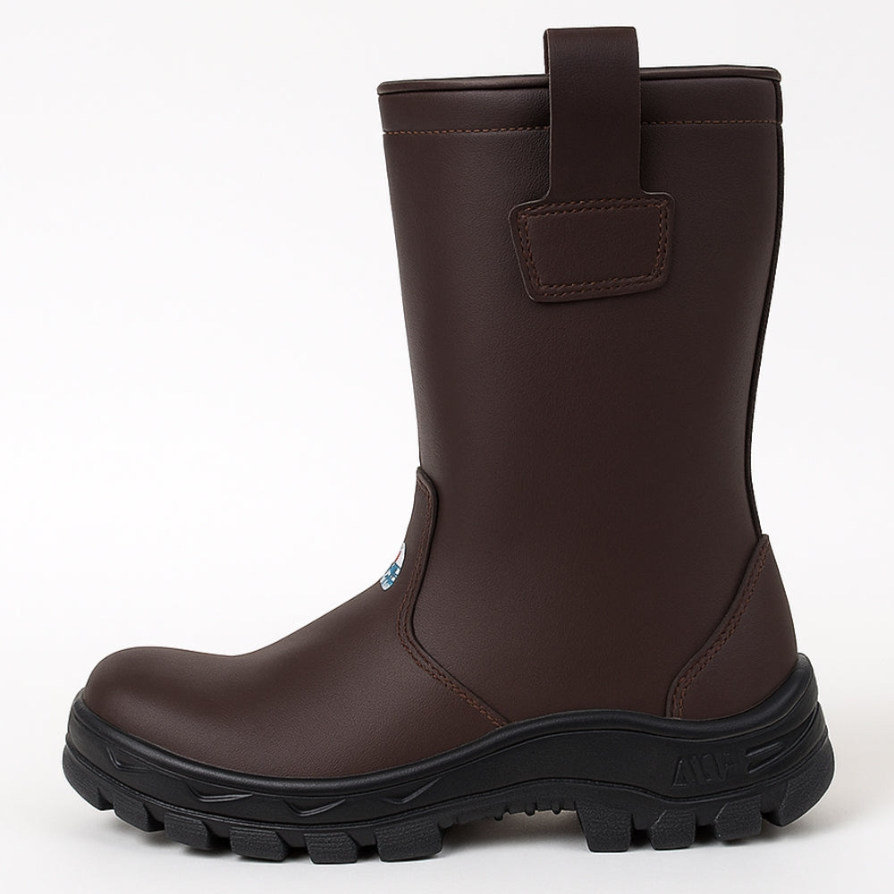 Coturno Petroleiro Com Alça Bico Composite Palmilha Antiperfuro Microfibra Marrom Marluvas 70C32 PET C CA 41083