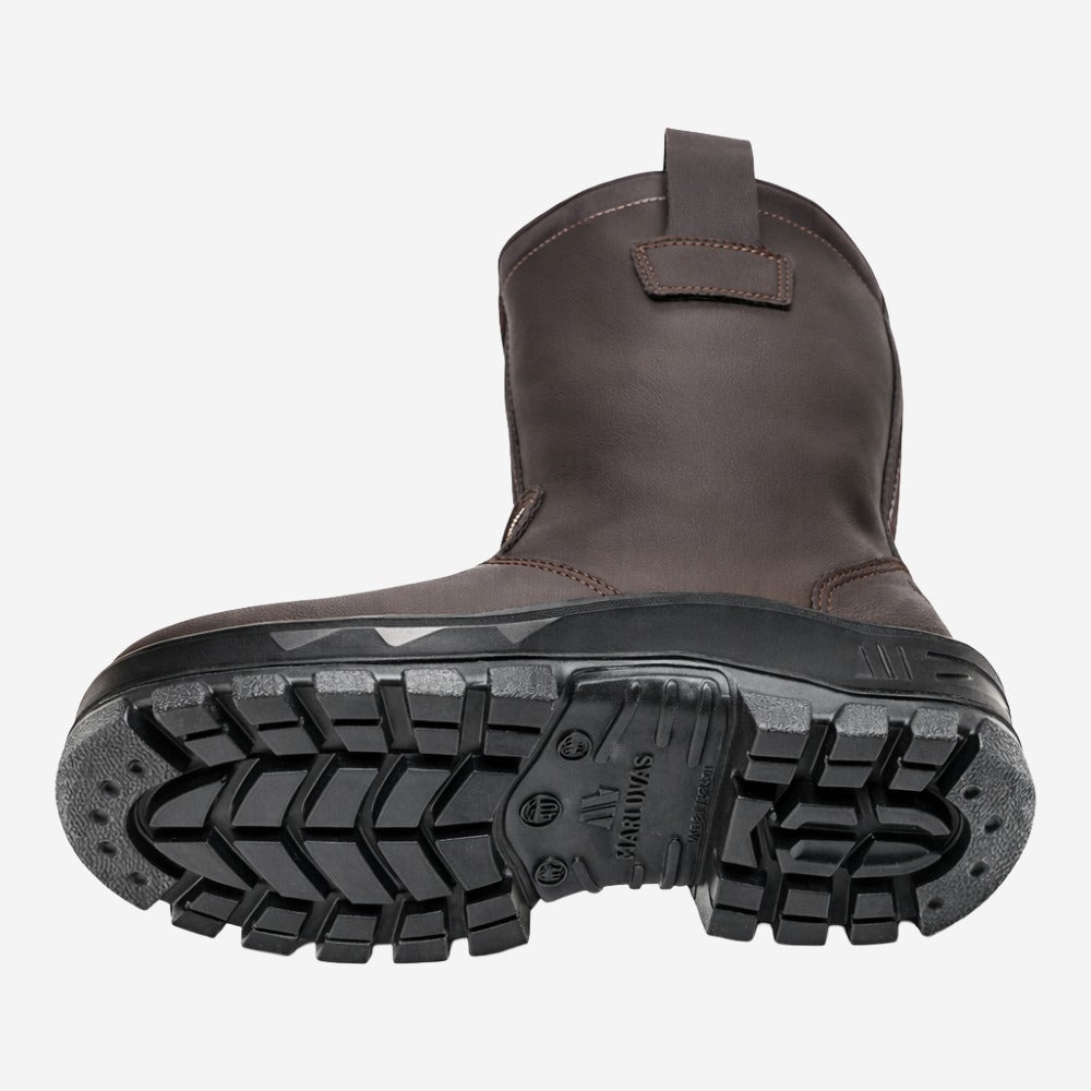 Coturno Petroleiro Com Alça Bico Composite Palmilha Antiperfuro Microfibra Marrom Marluvas 70C32 PET CPAP C.A 35719