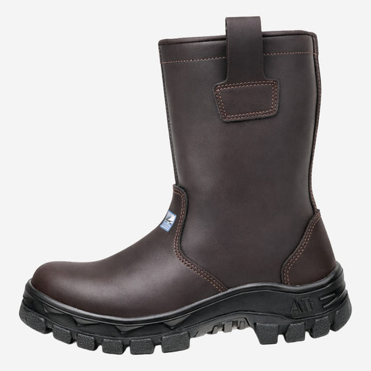 Coturno Petroleiro Com Alça Bico Composite Palmilha Antiperfuro Microfibra Marrom Marluvas 70C32 PET CPAP C.A 35719