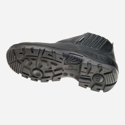 Botina de Segurança Elástico Bico PVC Couro Preto Marluvas 95B19 BP C.A 41419