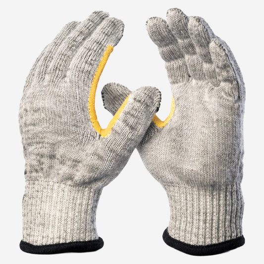 Luva de Proteção Anticorte Altas Temperaturas Até 100º C Polietileno e Fio de Aço Cinza Danny Açoflex SF DA-12.510 C.A 43896