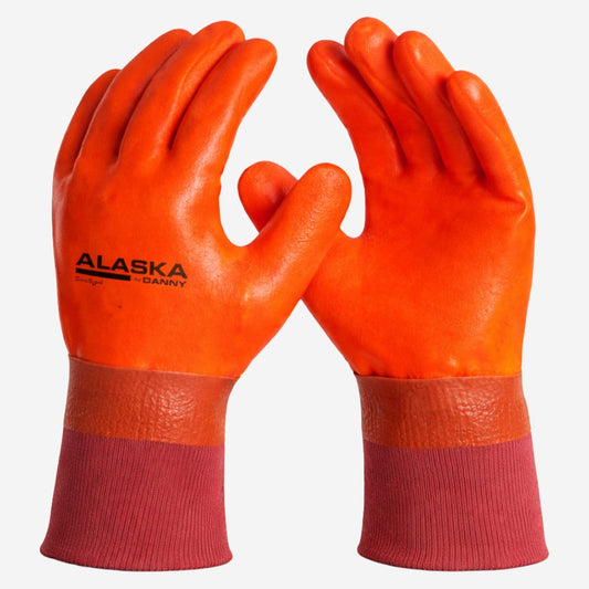 Luva de Proteção Baixas Temperaturas Até -30º C PVC Com Forro Em Algodão Vermelho Danny Alaska DA-23.200 C.A 8371