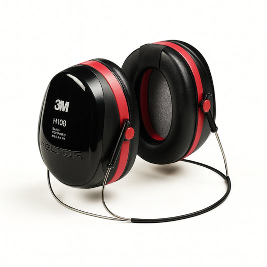 Abafador de Ruídos Tipo Concha 24 dB Preto e Vermelho 3M Peltor H10B CA 13633 HB004060628