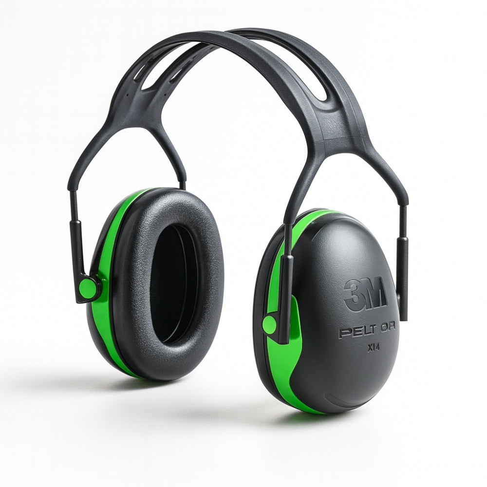 Abafador de Ruídos Tipo Concha 21 dB Preto e Verde 3M Peltor X1A CA 32837 XA007709307