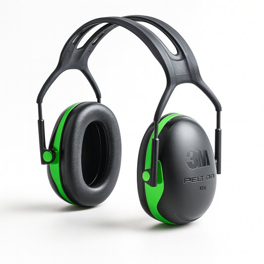 Abafador de Ruídos Tipo Concha 21 dB Preto e Verde 3M Peltor X1A CA 32837 XA007709307