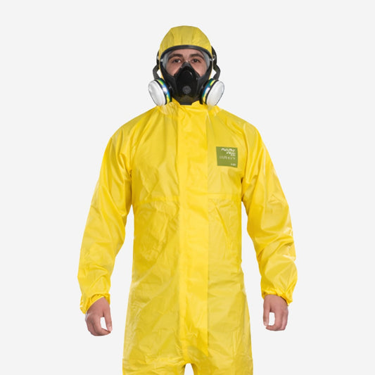 Macacão de Segurança Produtos Químicos Polietileno Amarelo Ansell AlphaTec 2300 PLUS Modelo 132 C.A 39705