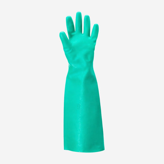 Luva de Proteção Produtos Químicos Nitrílica Verde 45,7cm Ansell AlphaTec Solvex 37-185 C.A 12598