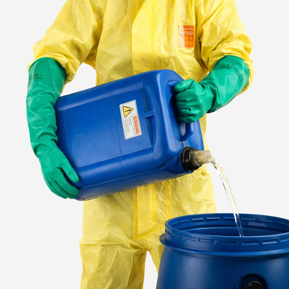 Luva de Proteção Produtos Químicos Nitrílica Verde 45,7cm Ansell AlphaTec Solvex 37-185 C.A 12598