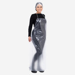 Avental Impermeável de Vinil Transparente 1,20x0,70m 0,30mm com Cordão de Poliéster Prevemax RAVE00013 CA 44668