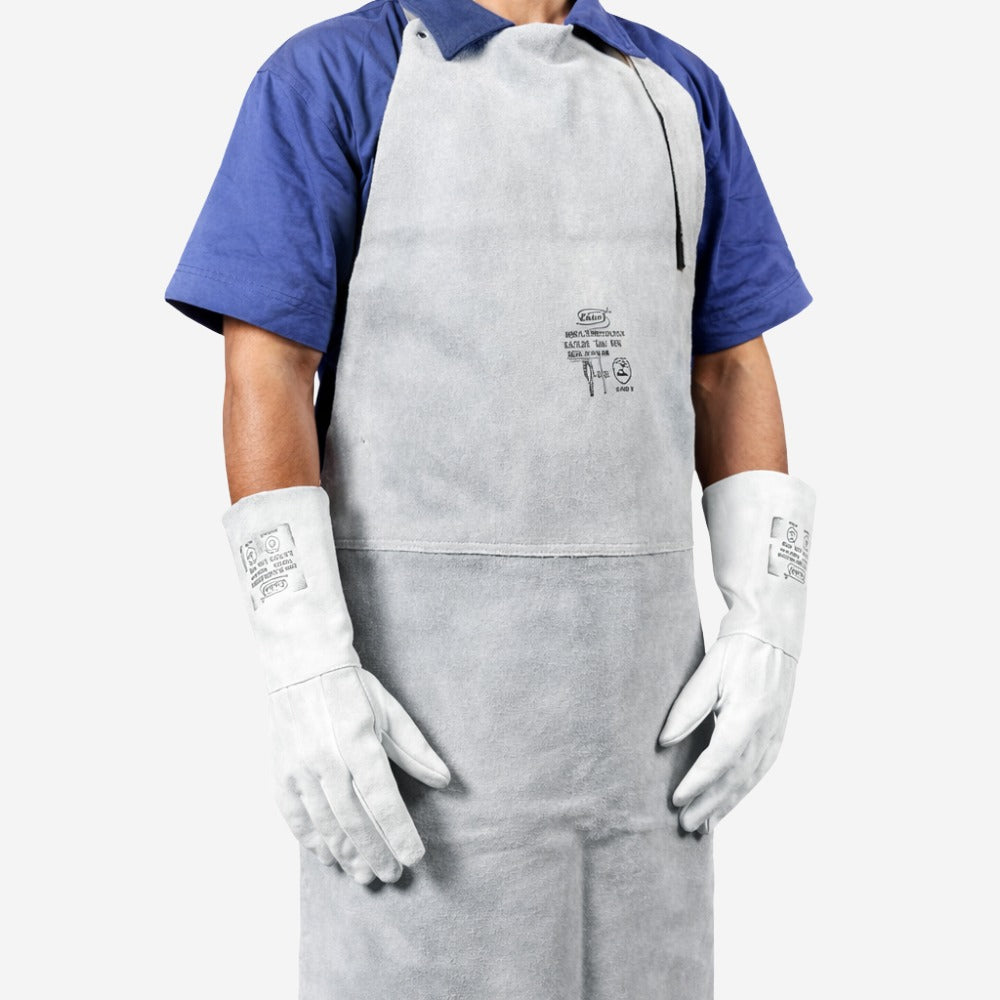 Avental de Raspa Para Soldador Sem Manga Com Emenda 100x60cm Fena Luvas AV-10060CE C.A 10971