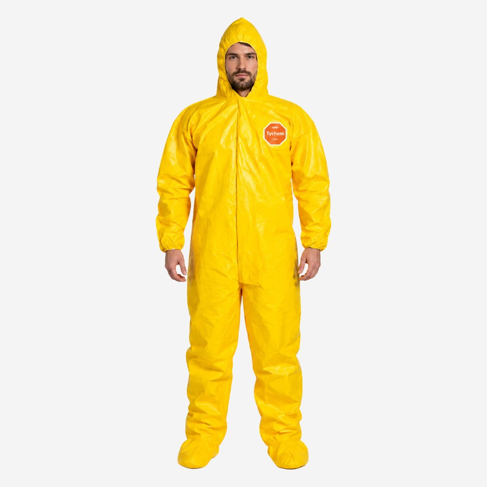 Avental de Segurança Produtos Químicos Amarelo 52 Pol com Mangas DuPont Tychem 2000 QC278B CA 43001