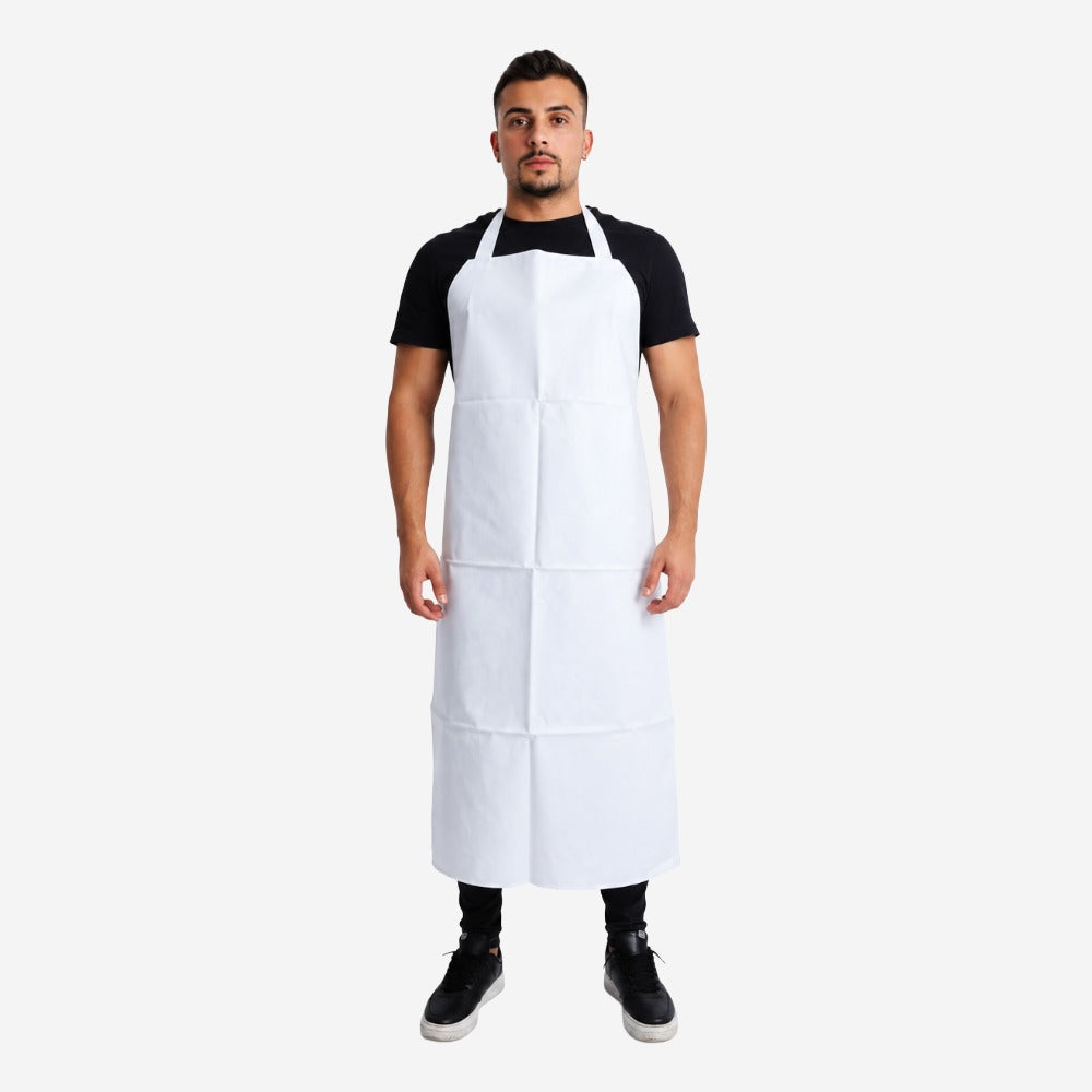 Avental de Trevira Branco 120x70cm Para Cozinhas e Açougues Com Tiras Ajustáveis Maicol KP 500 C.A 37728
