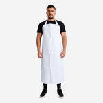 Avental de Trevira Branco 120x70cm Para Cozinhas e Açougues Com Tiras Ajustáveis Maicol KP 500 C.A 37728