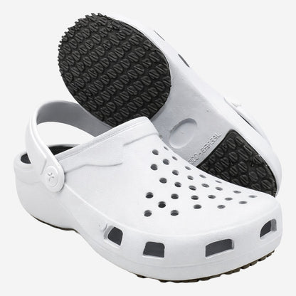 Babuche de EVA Branco Uso Profissional Solado Antiderrapante Soft Works BB31