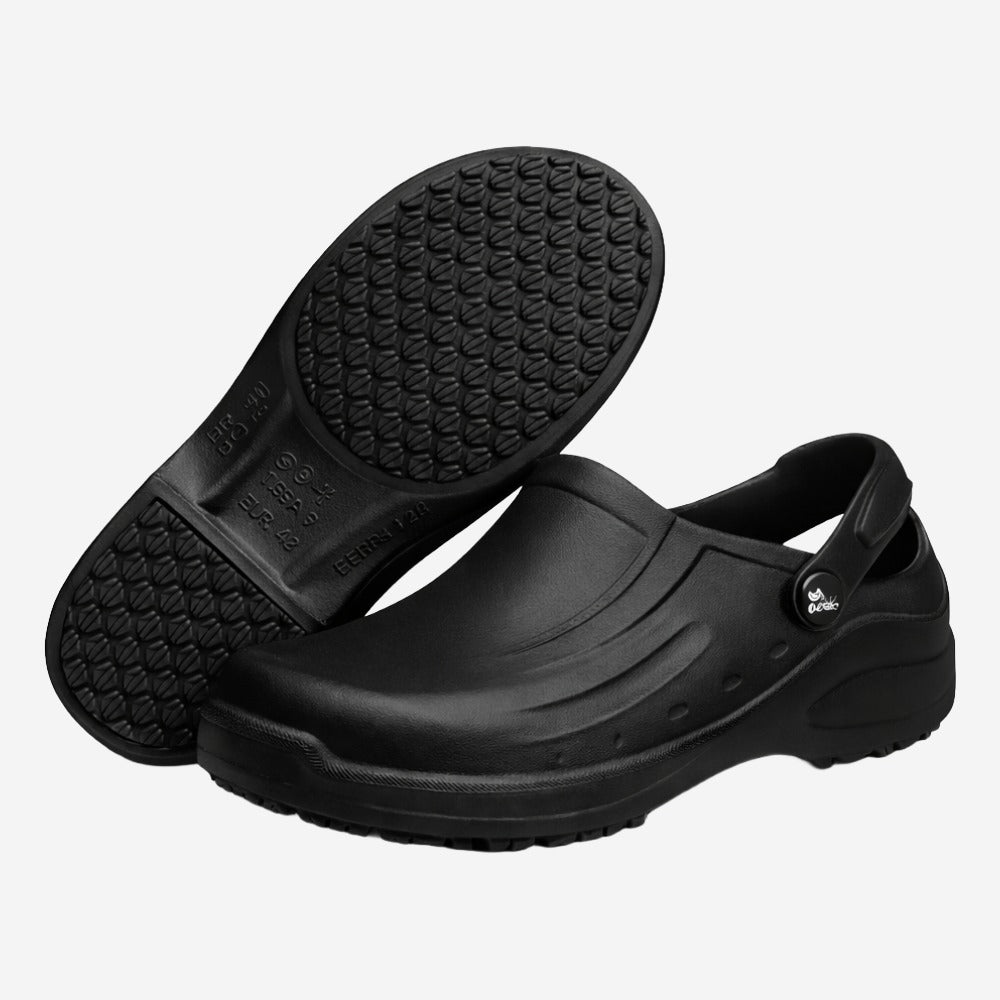 Sapato de EVA Tipo Babuche Preto Uso Profissional Antimicrobiano Solado Antiderrapante Soft Works BB61 C.A 44319