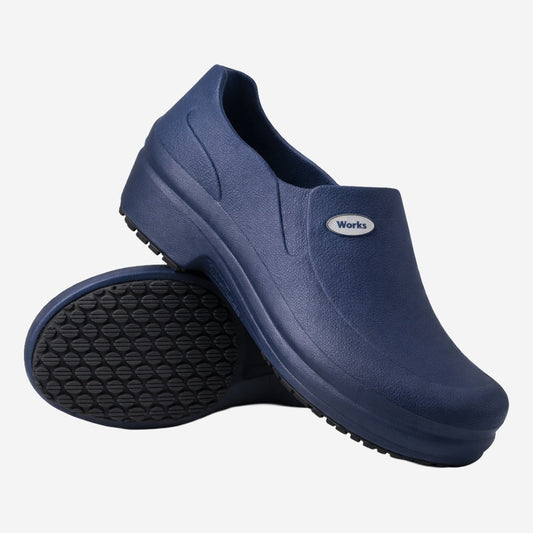 Sapato de EVA Azul Marinho Uso Profissional Antimicrobiano Solado Antiderrapante Soft Works BB65 C.A 31898