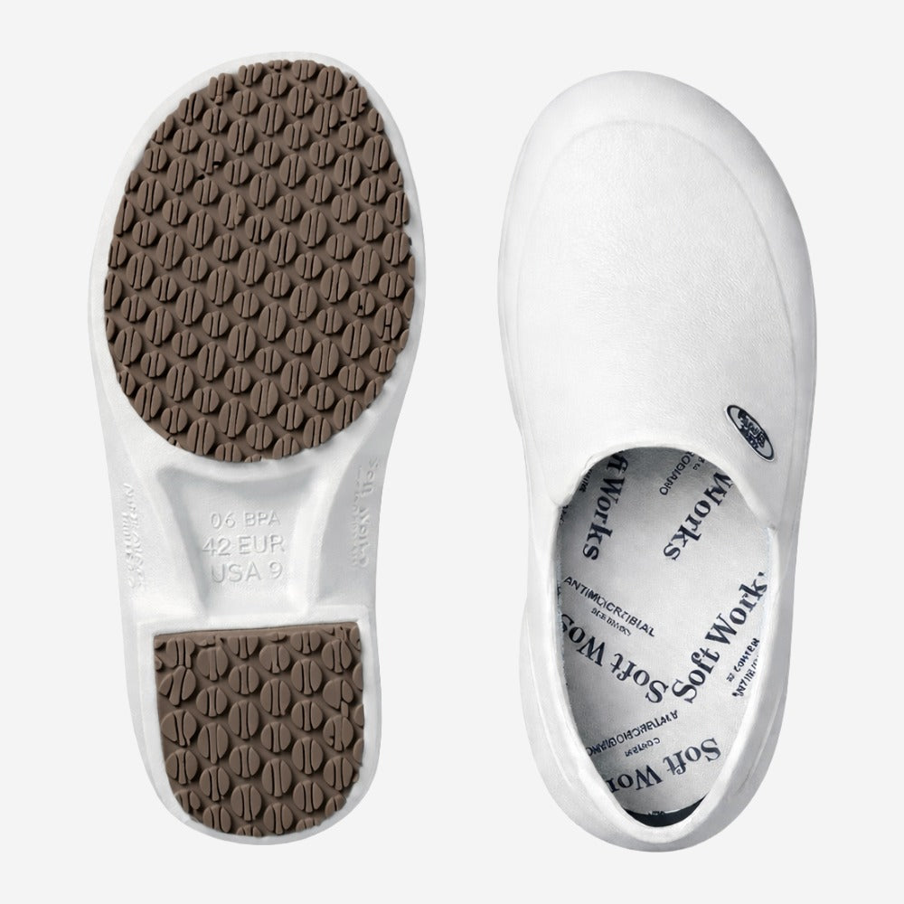 Sapato de EVA Branco Uso Profissional Antimicrobiano Solado Antiderrapante Soft Works BB65 C.A 31898