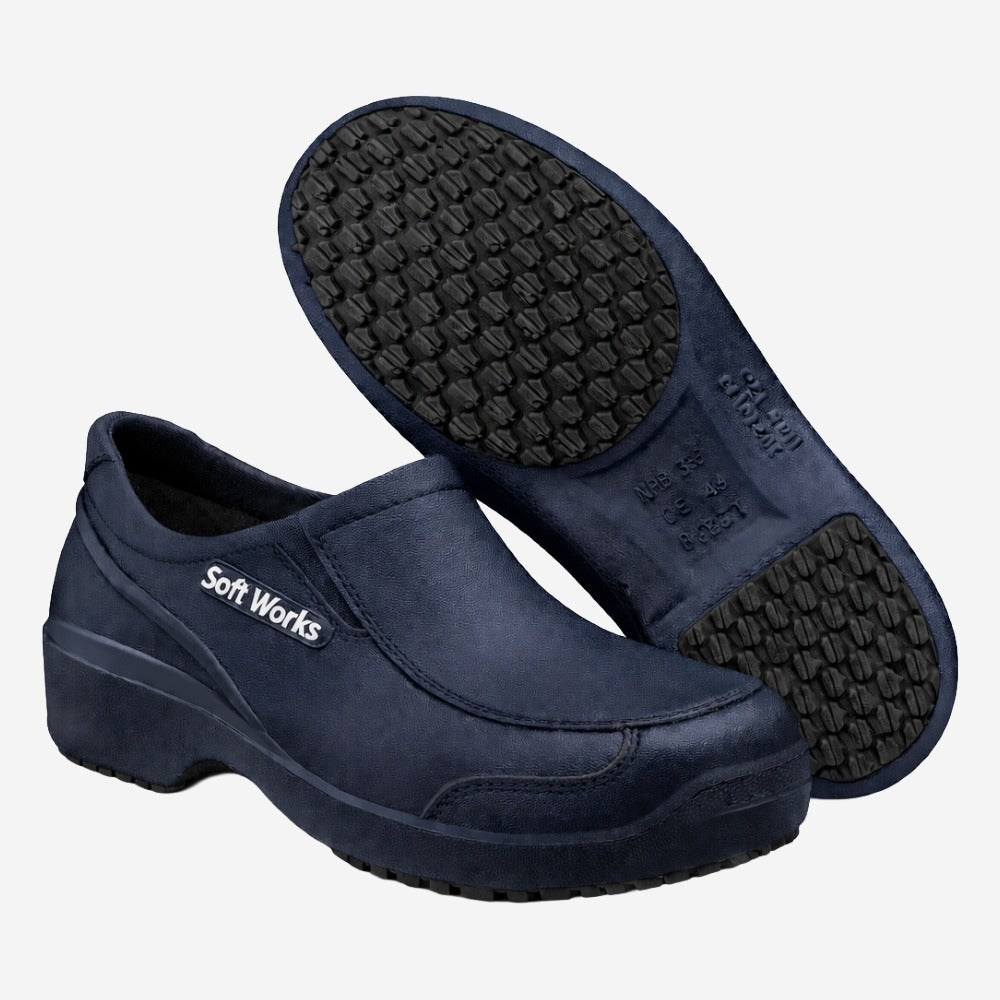 Sapato de EVA Azul Bico Composite Uso Profissional Solado Antiderrapante Soft Works BB66 C.A 41554