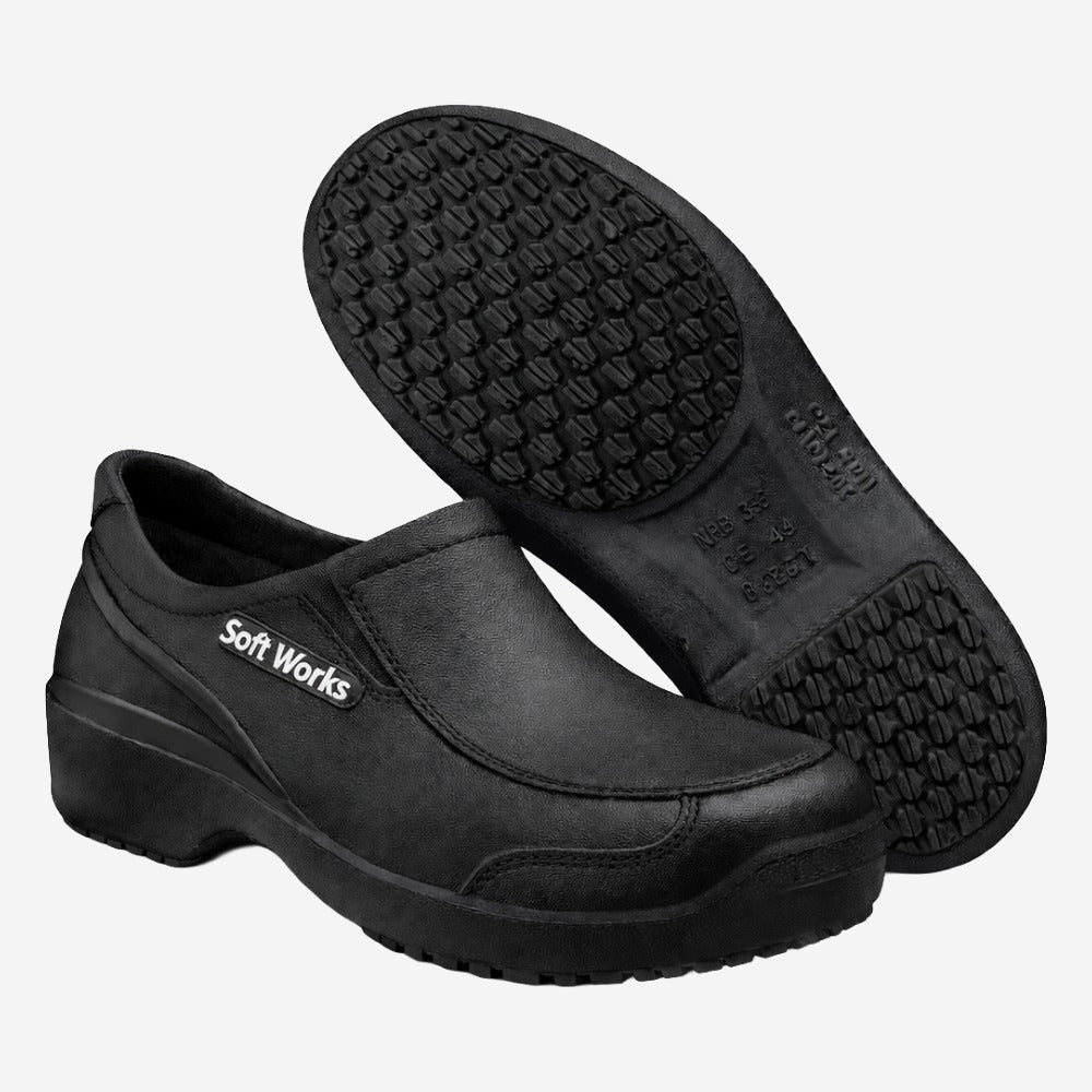 Sapato de EVA Preto Bico Composite Uso Profissional Solado Antiderrapante Soft Works BB66 C.A 41554