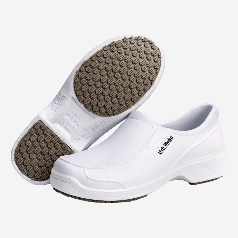 Sapato Social de EVA Branco Uso Profissional Antimicrobiano Solado Antiderrapante Soft Works BB67 C.A 42508