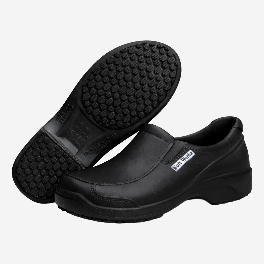 Sapato Social de EVA Preto Uso Profissional Antimicrobiano Solado Antiderrapante Soft Works BB67 C.A 42508
