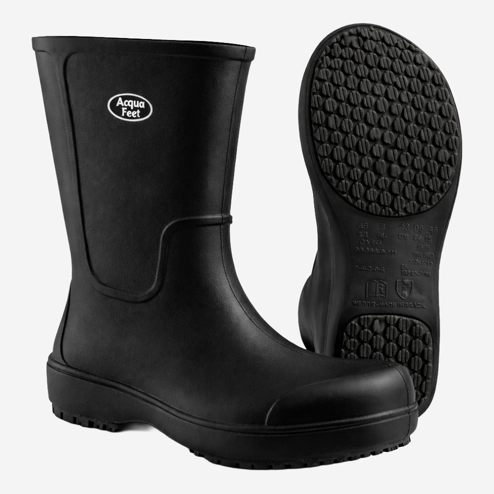 Bota de EVA Bico Composite Cano Longo 28,2cm Preta Solado Antiderrapante Eletricista Térmica Soft Works BB86 CA 39347