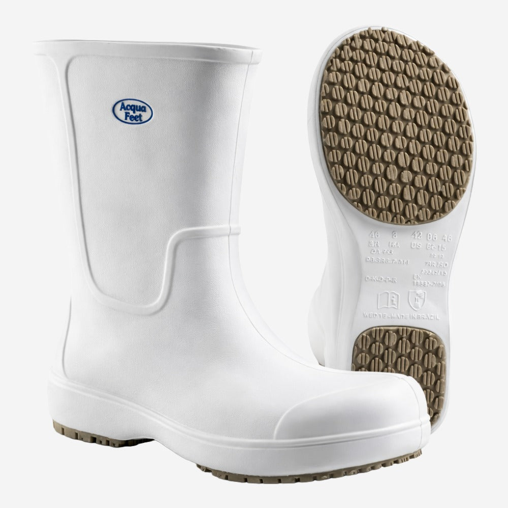 Bota de EVA Cano Longo 28,2cm Branca Solado Antiderrapante Eletricista Térmica Soft Works BB86 C.A 42632