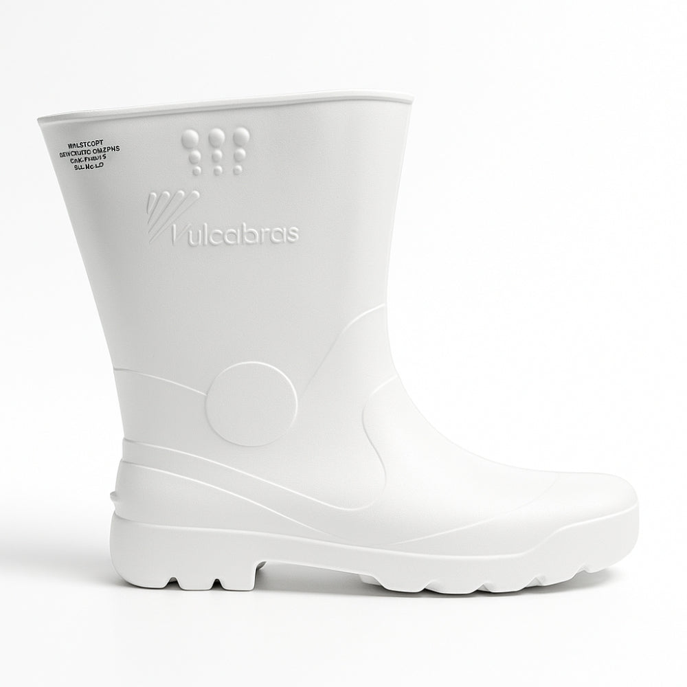 Bota de EVA Cano Curto 26cm Branca Solado Antiderrapante Vulcabras CA 33534