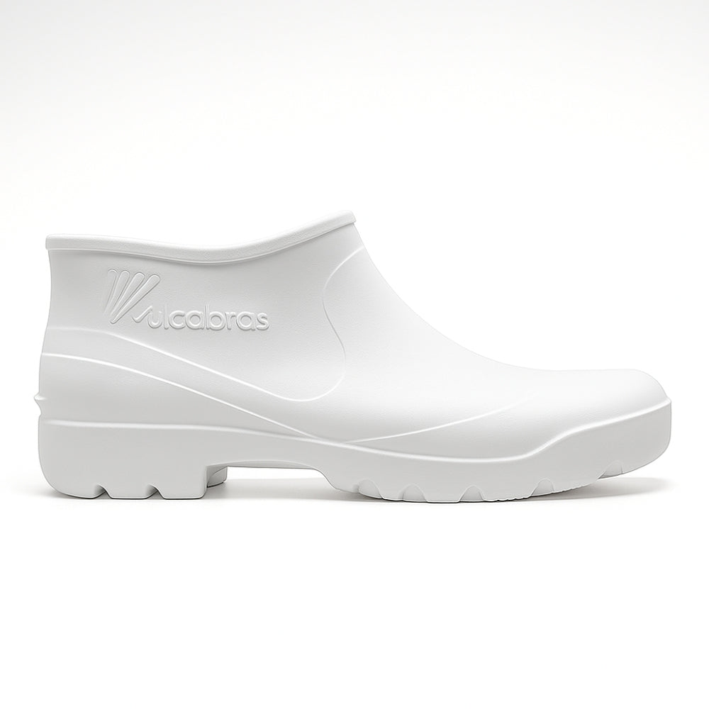 Botinha de PVC Cano Curto 12,6cm Branca Solado Antiderrapante Vulcabras BECC19 CA 39426
