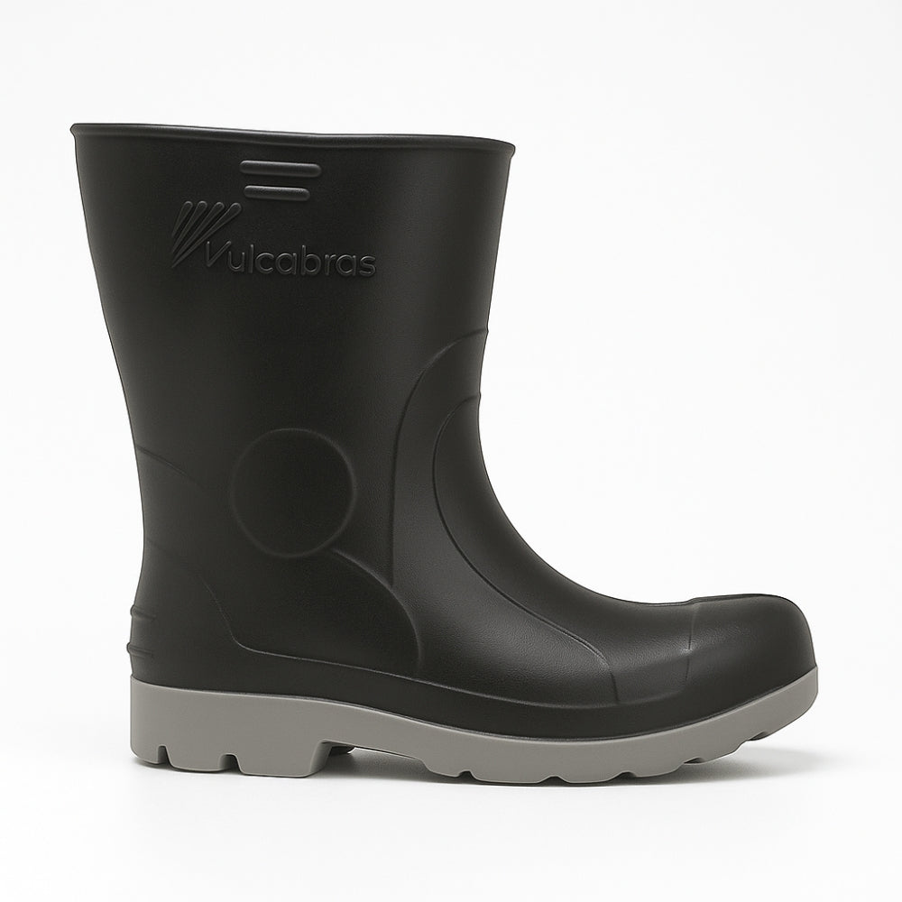 Bota de PVC Overtech Cano Curto 23cm Preta Solado PU Antiderrapante Vulcabras BEPCC22 CA 16065