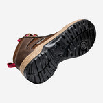 Botina de Segurança Feminina Cadarço Bico PVC Microfibra Marrom e Rosa Bracol Jade 4038BHFM4700LL C.A 42307