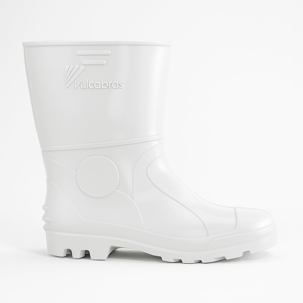 Bota de PVC Cano Curto 24,4cm Bico de Aço Palmilha de Aço Solado Antiderrapante Vulcabras BPCC12 CA 39315