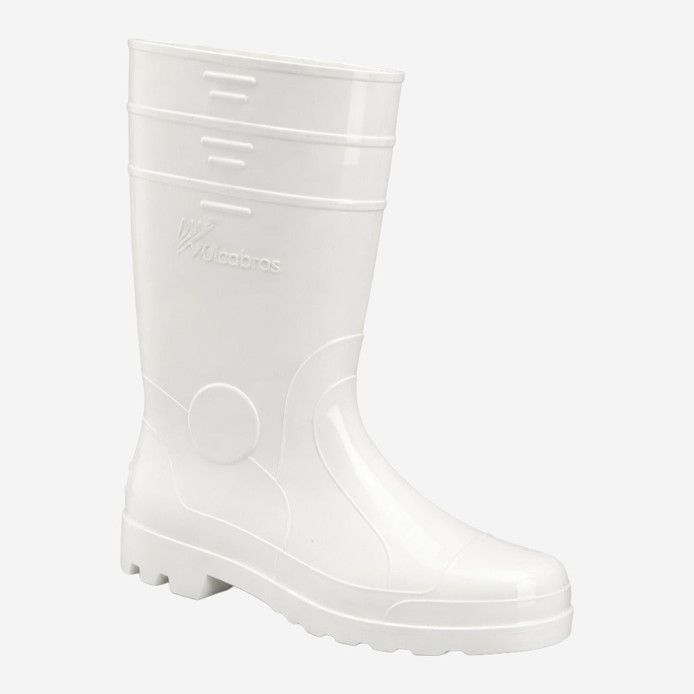 Bota de PVC Cano Longo 32,5cm Branca Com Forro Solado Antiderrapante Vulcabras BPCL11 C.A 36942
