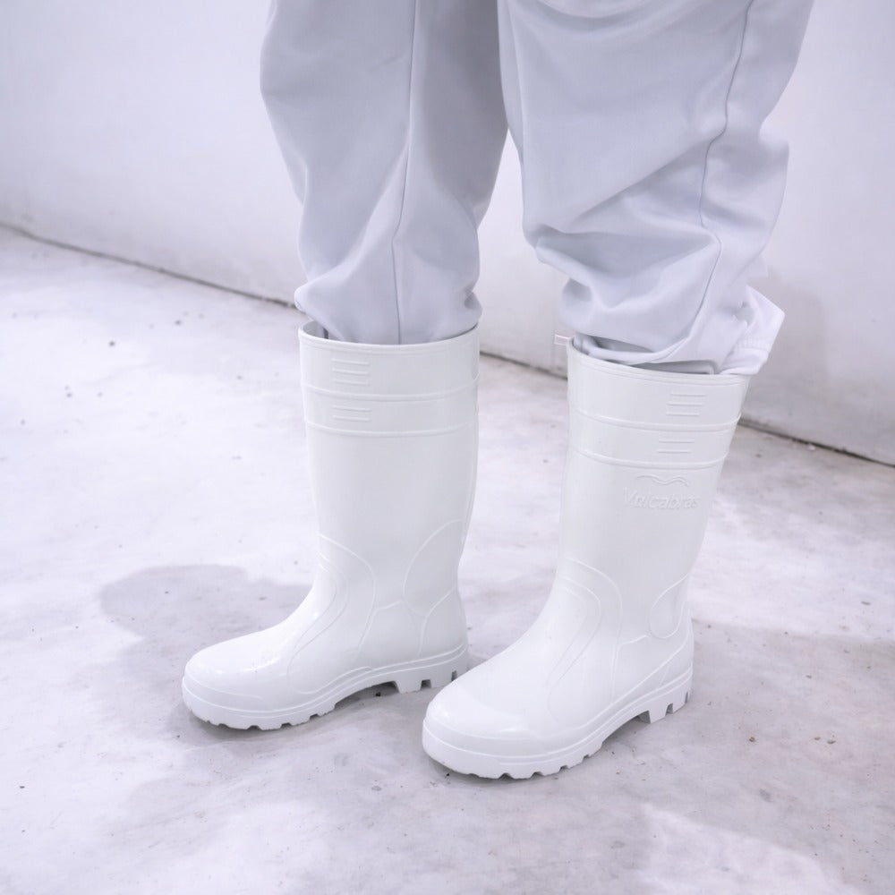 Bota de PVC Cano Longo 32,5cm Branca Com Forro Solado Antiderrapante Vulcabras BPCL11 C.A 36942