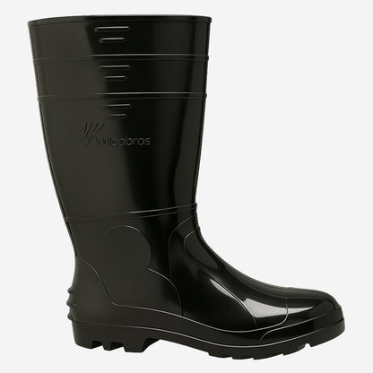 Bota de PVC Cano Longo 34,6cm Preta Com Forro Solado Antiderrapante Vulcabras BPCL21 CA 36942
