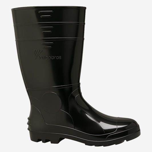 Bota de PVC Cano Longo 34,6cm Preta Com Forro Solado Antiderrapante Vulcabras BPCL21 CA 36942